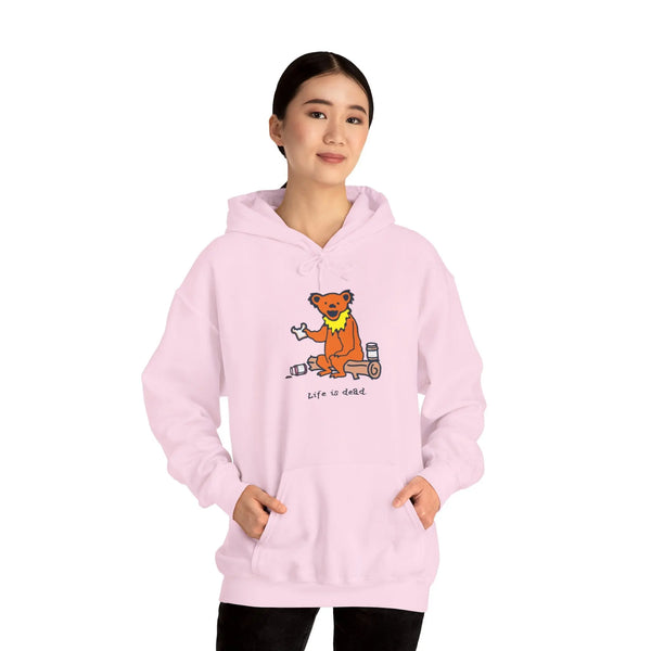 Grateful Dead - Life is dead. Snackin' Bear Grateful Dead Unisex Hoodie - StealieShop